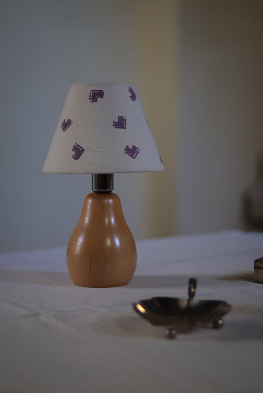 With All My Heart Lamp - Wood