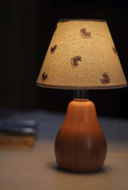 With All My Heart Lamp - Wood